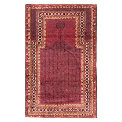Teimani Burgundy Rug 3'0" x 4'9" - 3'0 x 4'9