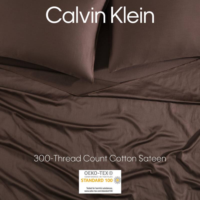 Calvin Klein Pearl Edge Cotton Sateen Sheet Set