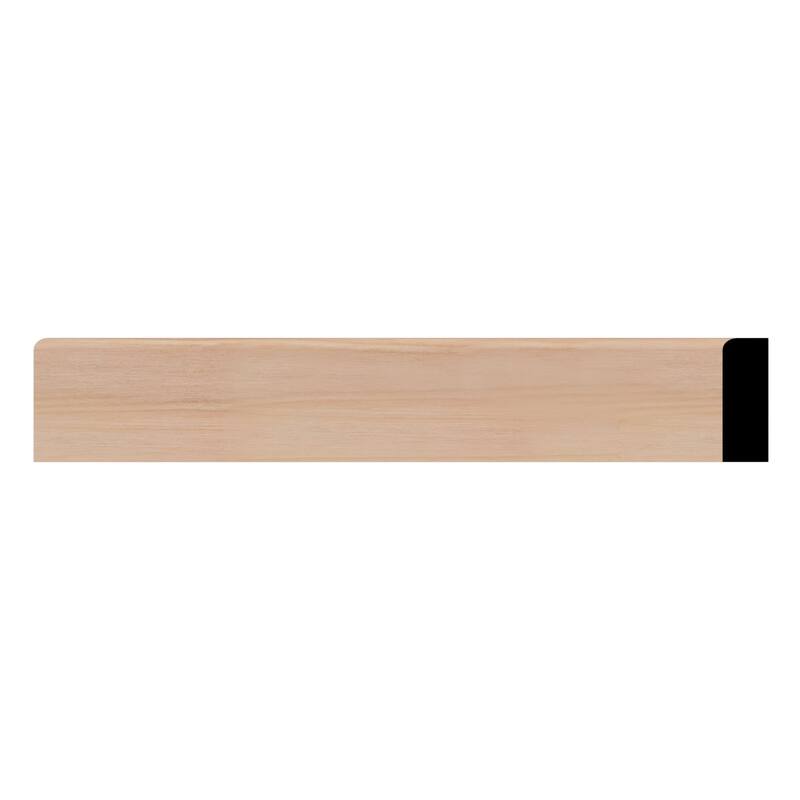 WM887: 3/8-in D x 1-1/4-in W x 96-in L Americraft Solid Hardwood Stain Grade S4S E1E Stop 887 Moulding - Cherry