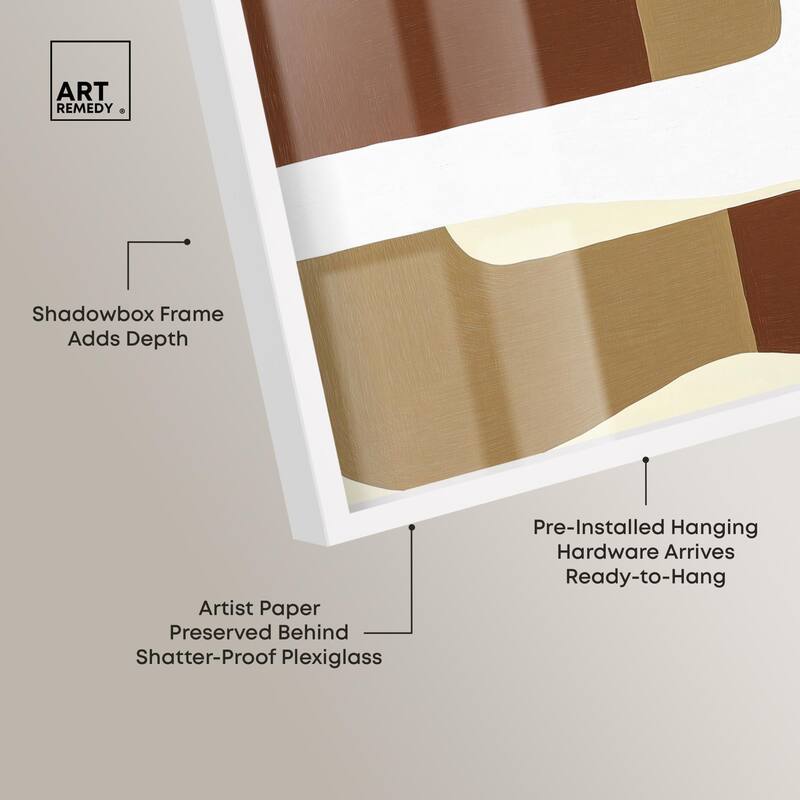 Minimal Wavy III Shadowbox by Art Remedy