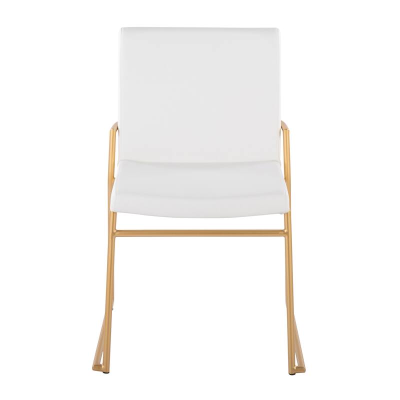 Silver Orchid Jayci Gold Metal Dining Chair (Set of 2)