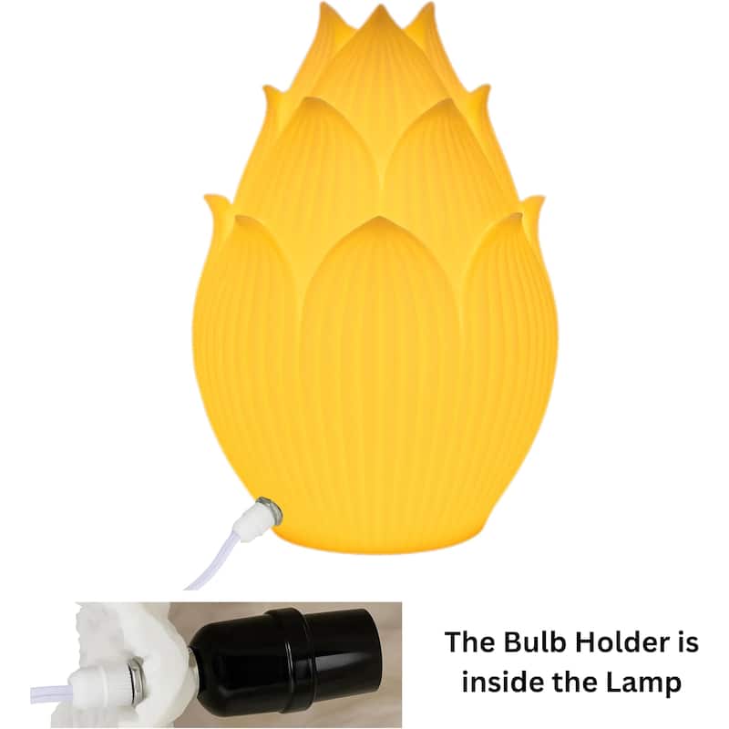 Aria Home Lotus Petal Table Lamp Sculpted Sandstone LED RGB Compatible