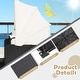 preview thumbnail 47 of 61, Outdoor Patio Daybed with Canopy and Foldable Side Trays - 65" x 60.5 x 58.5"