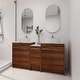 preview thumbnail 3 of 125, BNK 24/36/48/60 Inch Bathroom Vanity with Sink, Freestanding Bathroom Vanity with Soft Close Doors and Adjustable Shelf