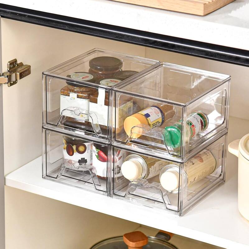 Stackable Makeup Organizer Storage Drawers Set of 6
