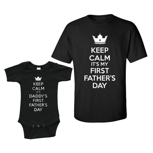first fathers day onesie and shirt