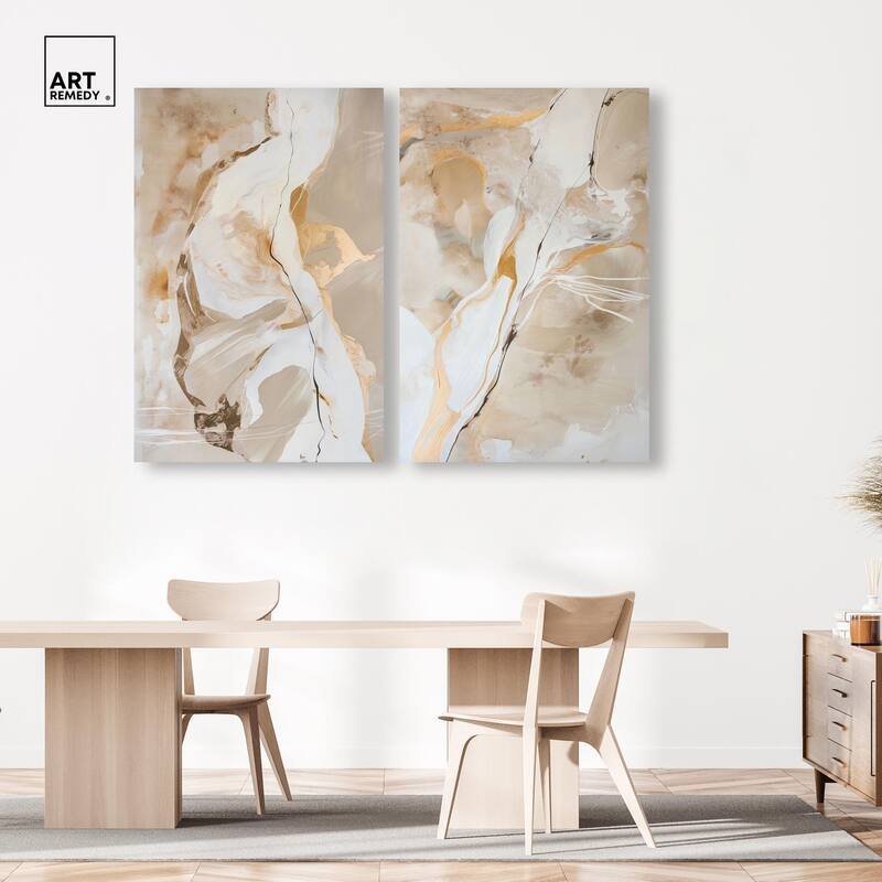 Mystic Reviere Set Canvas Set of 2 by Art Remedy, Gallery Wrapped