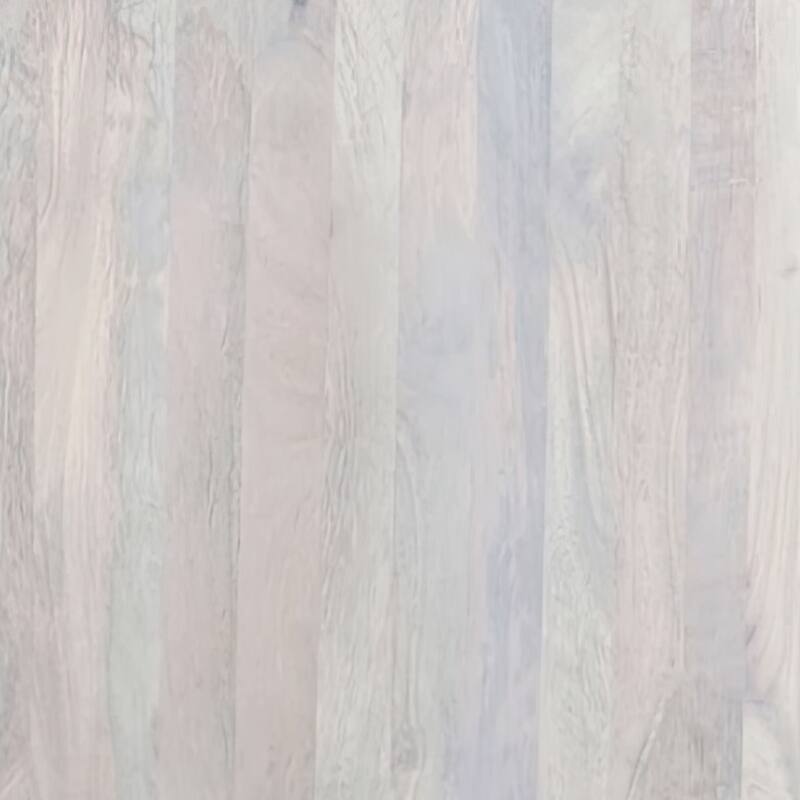 Febe Side End Accent Table, 20 Inch Round Top, Cylindrical Plinth Base, Oak White Mango Wood