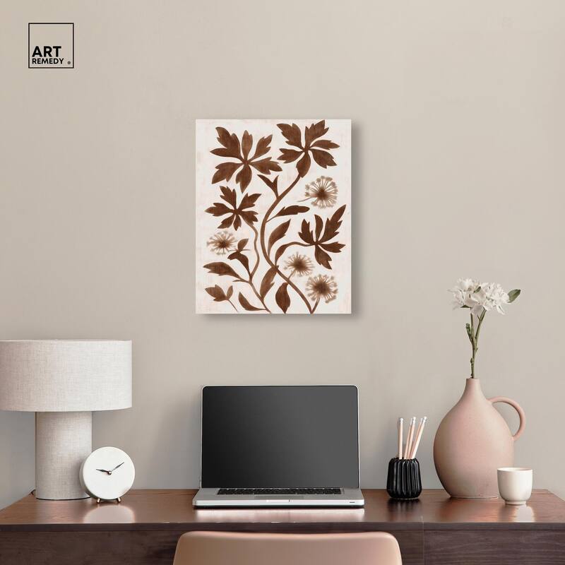 Sepia Sepal I Canvas by Art Remedy, Gallery Wrapped