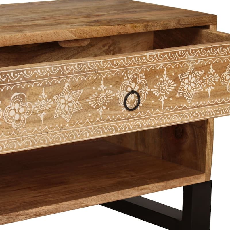 vidaXL TV Stand Solid Wood Mango 47.2"x11.8"x15.7" - 47.2" x 11.8" x 15.7"