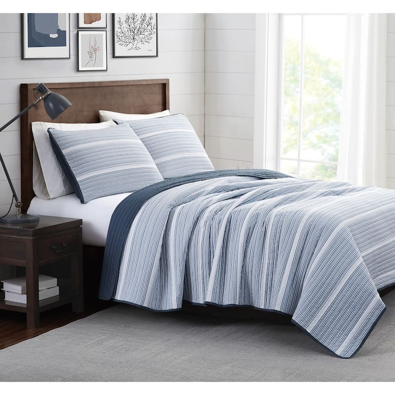 Brooklyn Loom Niari Yarn Dye Stripe Quilt Set