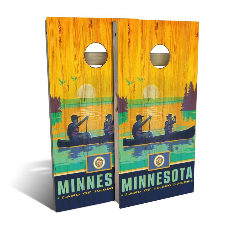 Minnesota State Pride Outdoor Cornhole Board Set