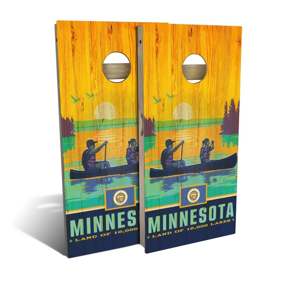 Minnesota State Pride Outdoor Cornhole Board Set