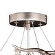 preview thumbnail 7 of 5, Rainier 24-in W Crystal Silver Waterfall Semi Flush Mount Ceiling Light - 24-in W x 13-in H x 24-in D