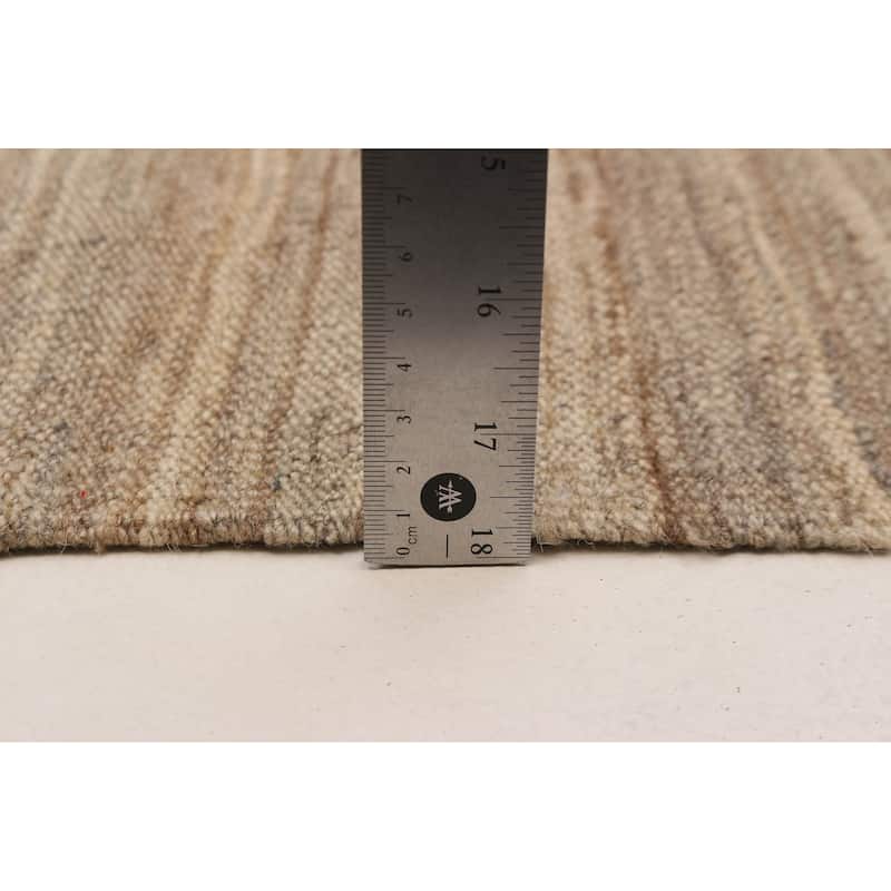 Boho Khaki Kilim 4'11" x 6'7" - 4'11 x 6'7