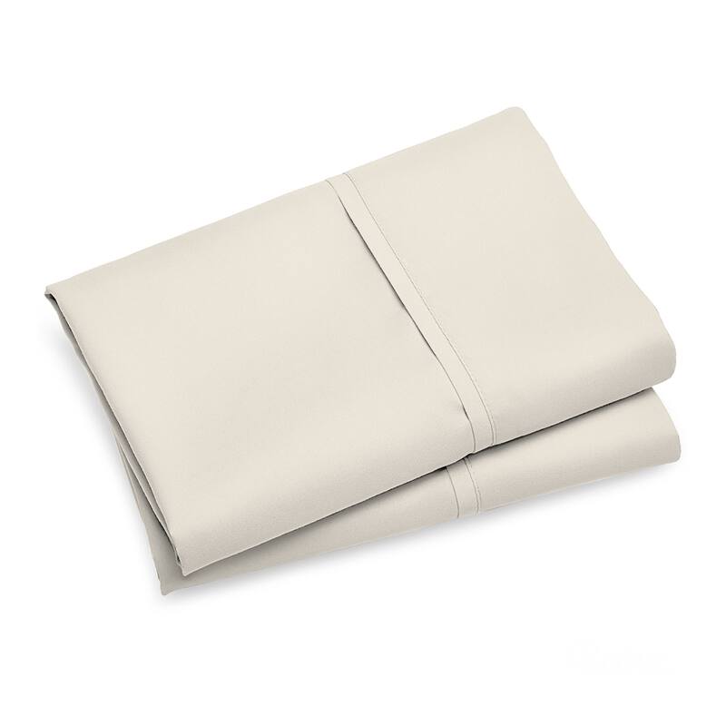 Purity Home Organic 100% Cotton Ultra-Light Percale Pillowcase Set