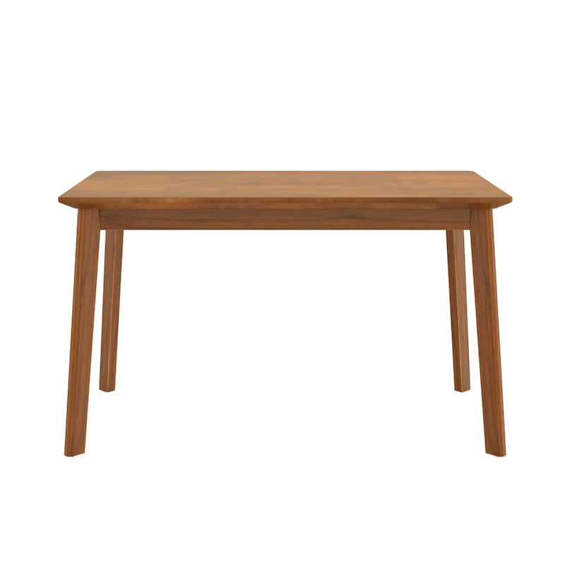 Mid-century Modern 47 inch Dining Table, Space-Saving Dinette for Home, Kitchen, Apartment, Rubberwood Legs