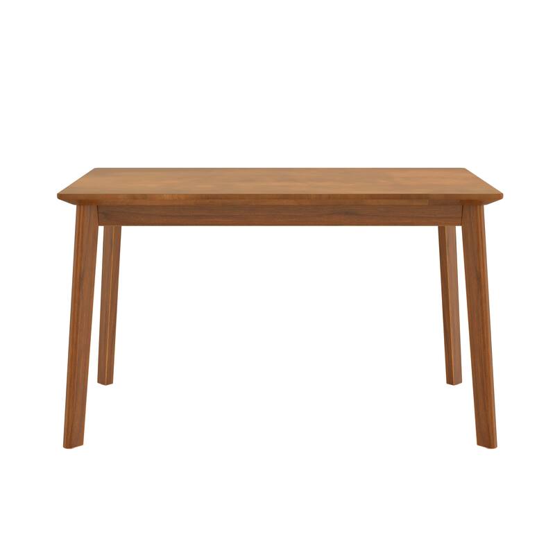 Modern 5 Piece Rectangle Wooden Dining Table Set 4 Person Dining Table Set with Kitchen Table and 4 Upholstered Chairs