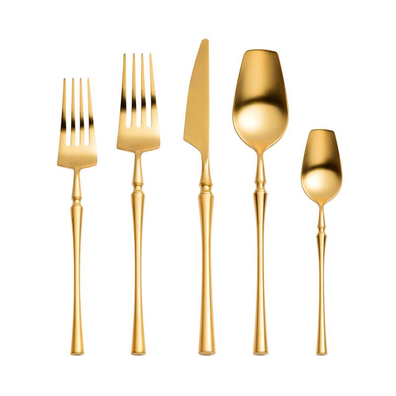 Millie Brushed Stainless Steel Flatware - Set of 20 Pieces