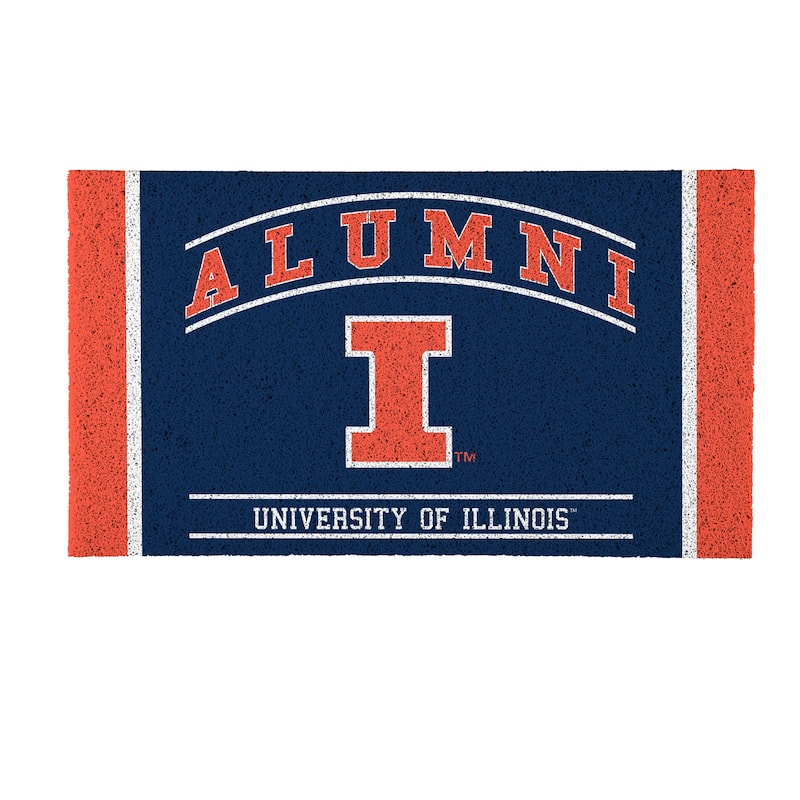 28 in. x 16 in. University of Illinois Alumni Full Color PVC Door Mat