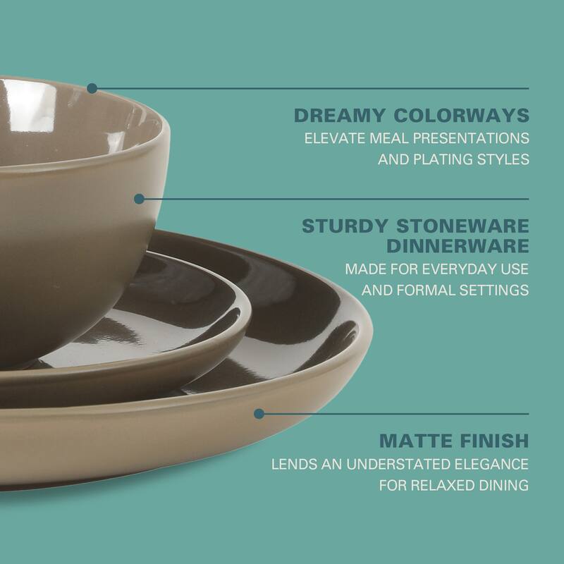 Gibson Home Rockaway 12pc Dinnerware set