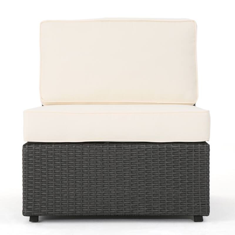 Santa Cruz Outdoor 8-piece Wicker Sofa Set with Water Resistant Cushions by Christopher Knight Home
