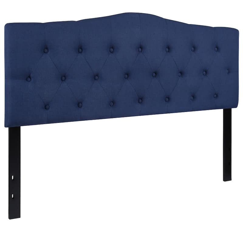 Arched Button Tufted Upholstered Headboard
