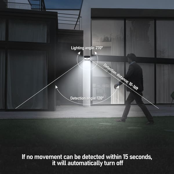 slide 2 of 22, 2 Pack LED Solar Security Light with Motion Sensor, Outdoor Flood Wall Sconce
