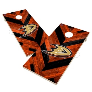 Anaheim Ducks NHL Cornhole Board Set - Herringbone Design - Bed Bath ...