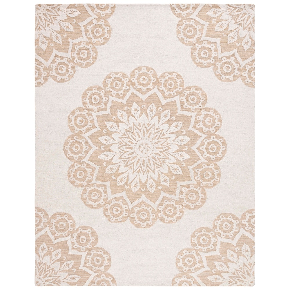 SAFAVIEH Handmade Blossom Oriella Modern Floral Wool Rug