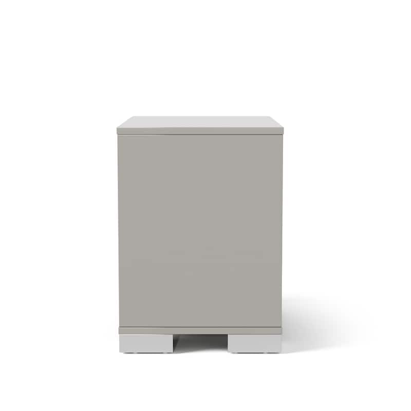 Furniture of America Erina Modern Glossy 2-Drawer Nightstand