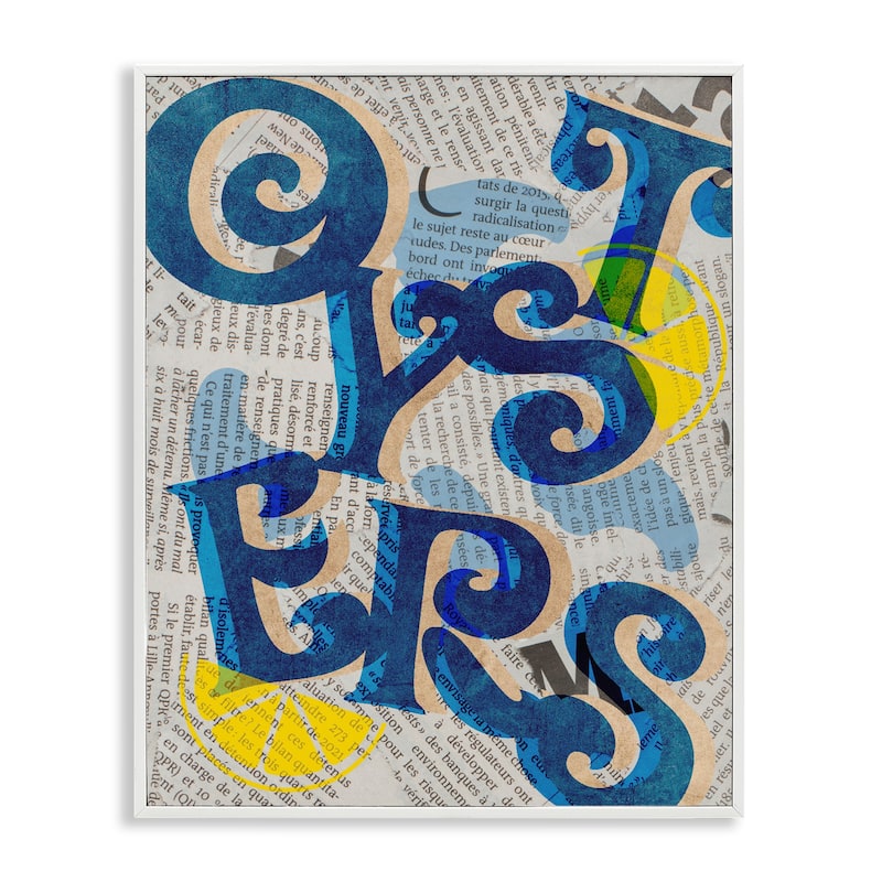 Stupell Classic Retro Oysters Framed Giclee Art Design By Lil' Rue - 24 x 30 - White