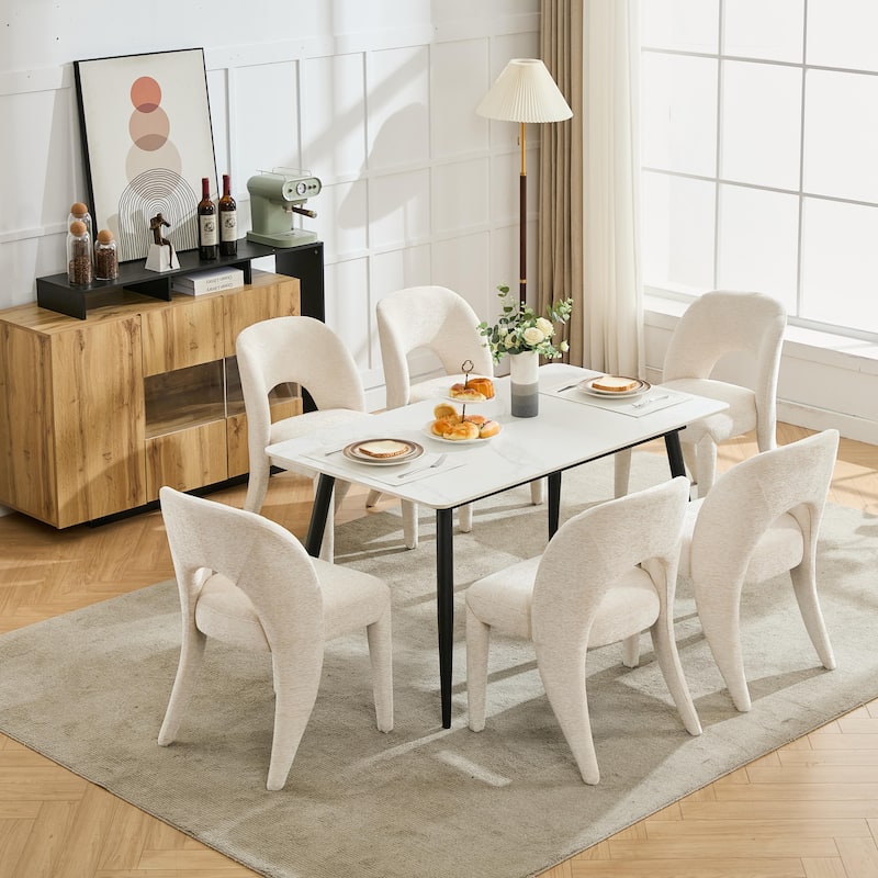 Metal Legs Dining Chair,Cushion Is Comfortable,Design Is Simple
