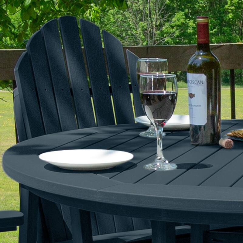 Hamilton 5-piece Outdoor Dining Set - 48" Round Table, Dining-height