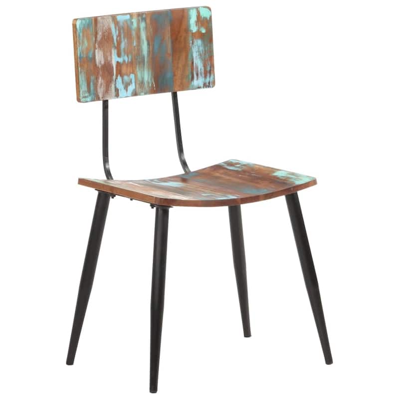 vidaXL Dining Chairs 2/4 pcs Solid Reclaimed Wood/Solid Wood Mango