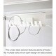preview thumbnail 2 of 6, Yamazaki Home Under-Desk Cable Organizer, Steel - L 4.1 x W 13.4 x H 4.7 inches