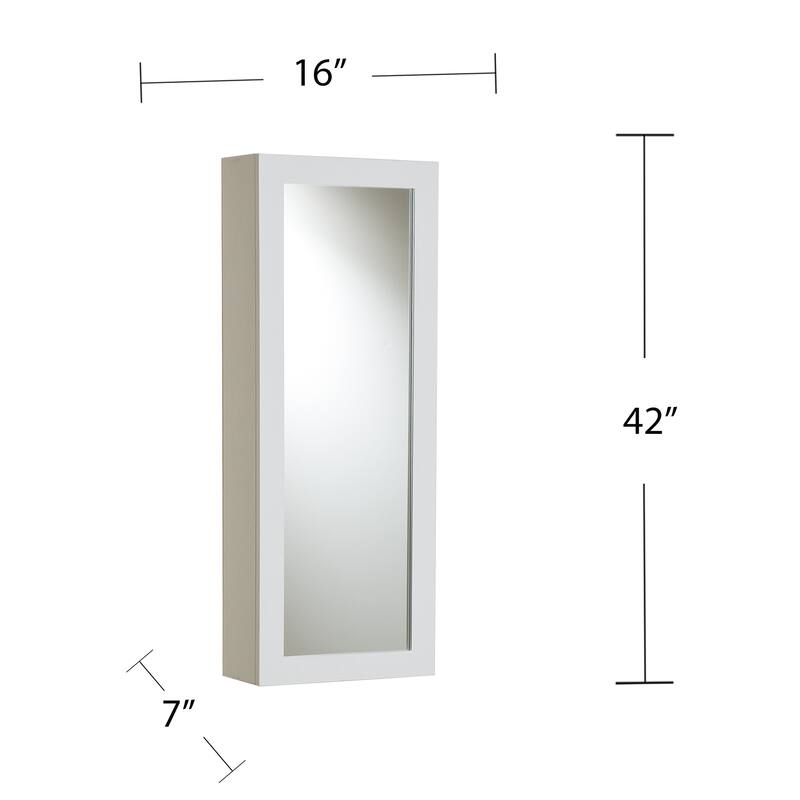 SEI Furniture Wall-mounted Ironing Board and Storage Center