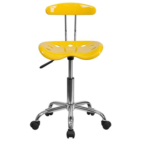 Shop Brittany Orange Yellow Swivel Home Office Task Chair W