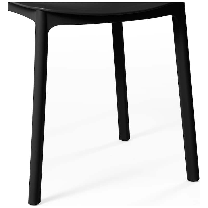 Frond and Form Outdoor Patio Stacking Dining Side Chair (Set of 2)
