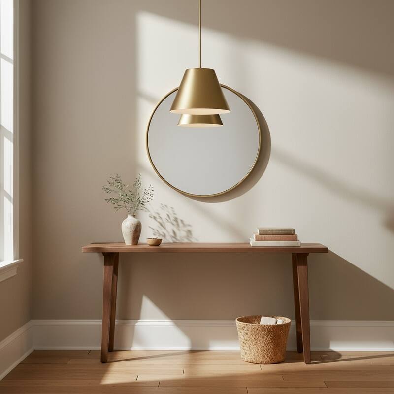 16 inch Integrated LED Pendant Light Diameter 5 Color Temperature Dimmable