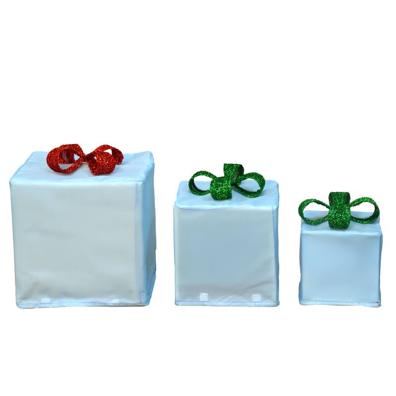 8"x 10"x 12" Peanuts PreLit LED Presents Printed Carolers