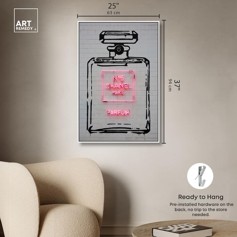 Parisian Perfume Canvas by Art Remedy