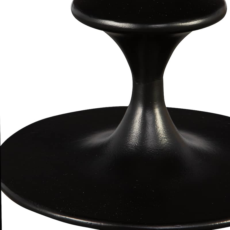 Uttermost Flight Textured Black Accent Table - 16"W x 24"H x 16"D