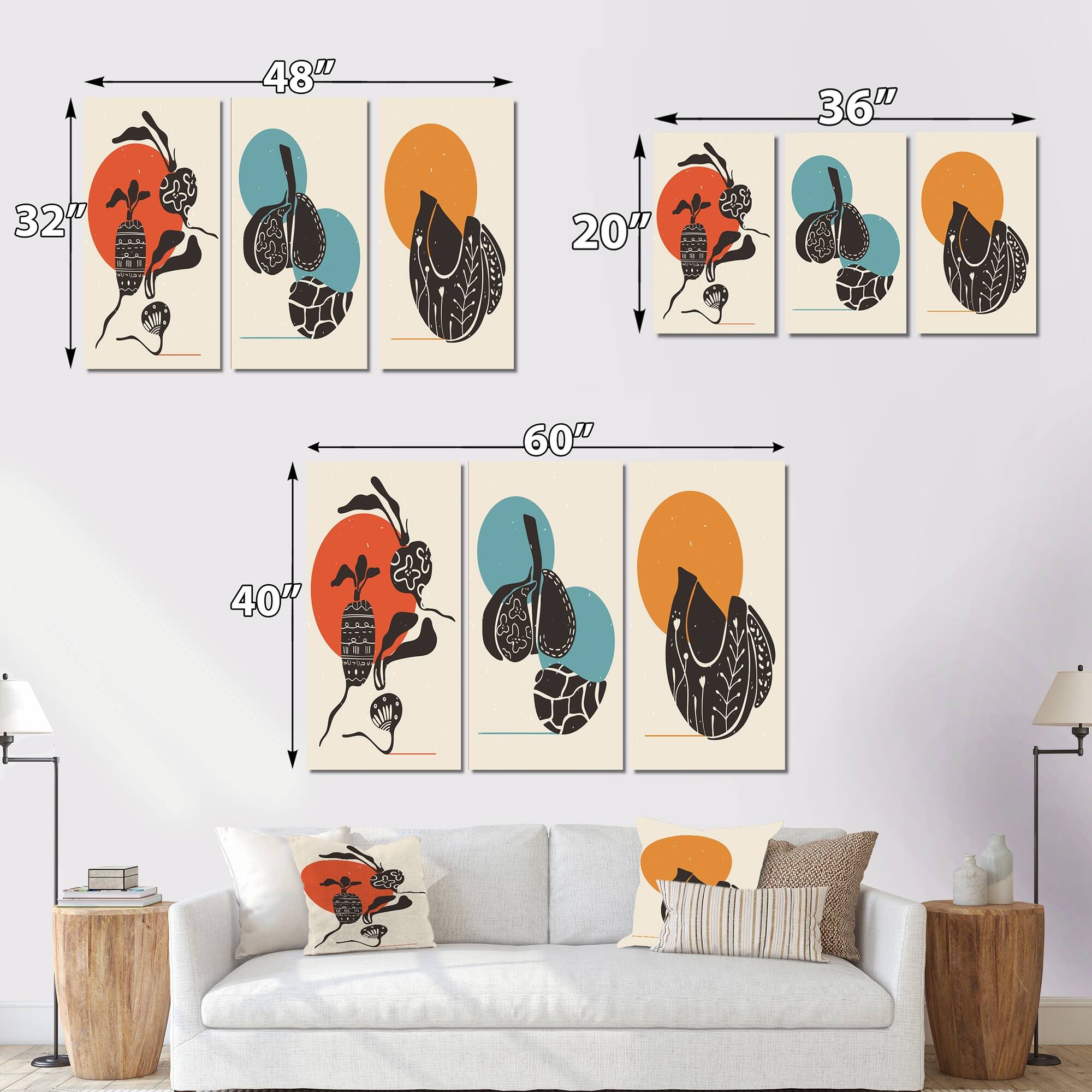 Designart 'Minimalistic Japanese Geometric Vintage Designs III