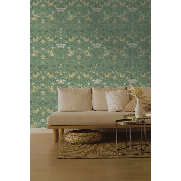 ✔️Antique wall paper U.W.P.C of N.A Vintage Floral Non-Pasted Wallpaper undefined 396 in x 20.8