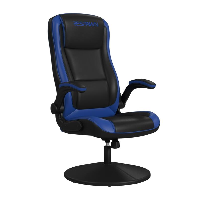 RESPAWN 800 Gaming Chair Floor, Swivel Rocker Gaming Chair, High Back Ergonomic Floor Gaming Chair for Kids and Adults - Blue