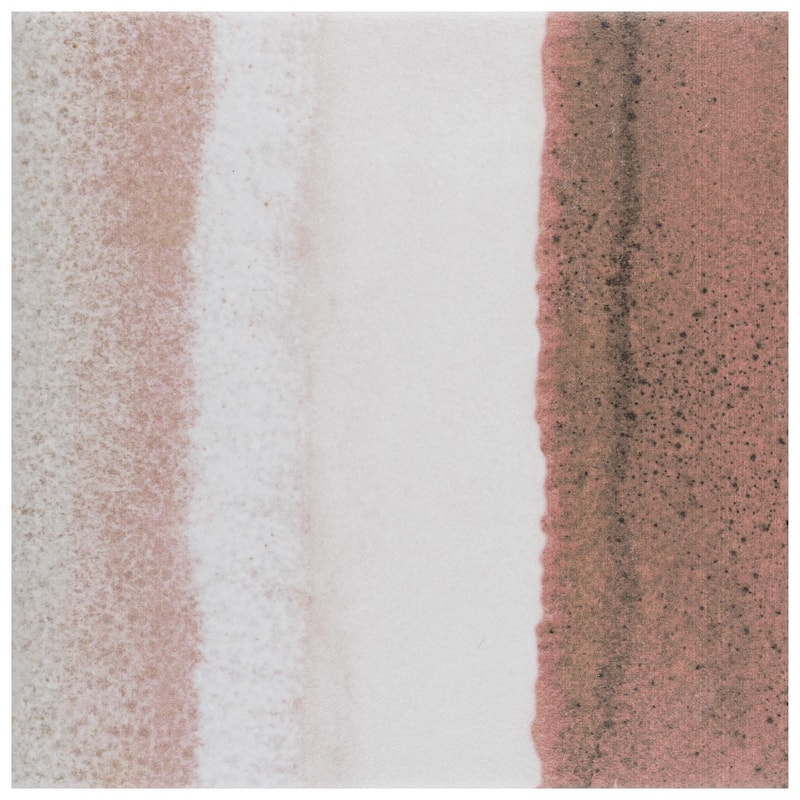 Merola Tile Matter Canvas Bone Red 6" x 6" Porcelain Floor and Wall Tile - Case (25 Tiles)