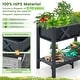 preview thumbnail 5 of 28, Gymax HIPS Raised Garden Bed Poly Wood Elevated Planter Box w/ Legs &