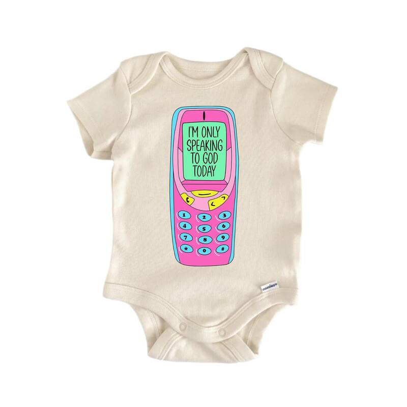 I'm Only Speaking Jesus Religious God Christian - Baby Boy Girl Clothes Bodysuit - White - 3-6M
