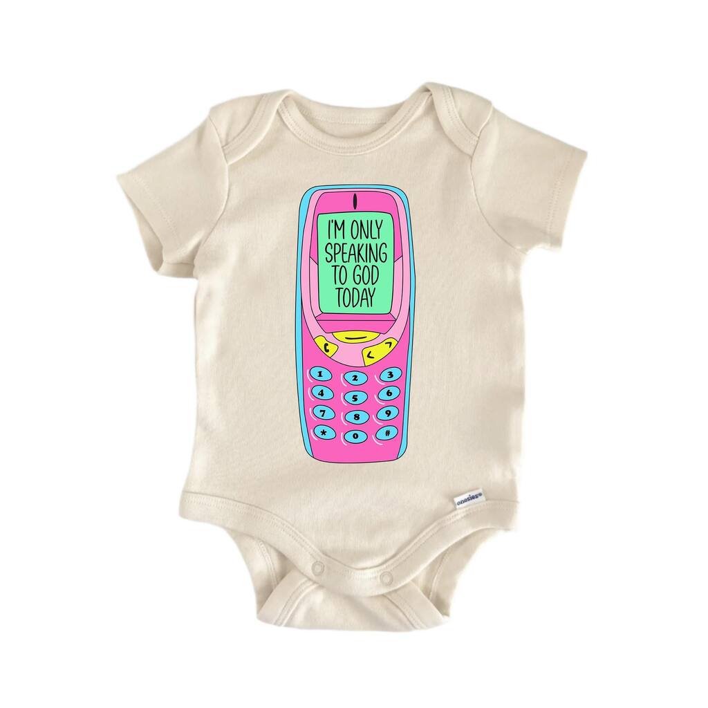 I'm Only Speaking Jesus Religious God Christian - Baby Boy Girl Clothes Bodysuit